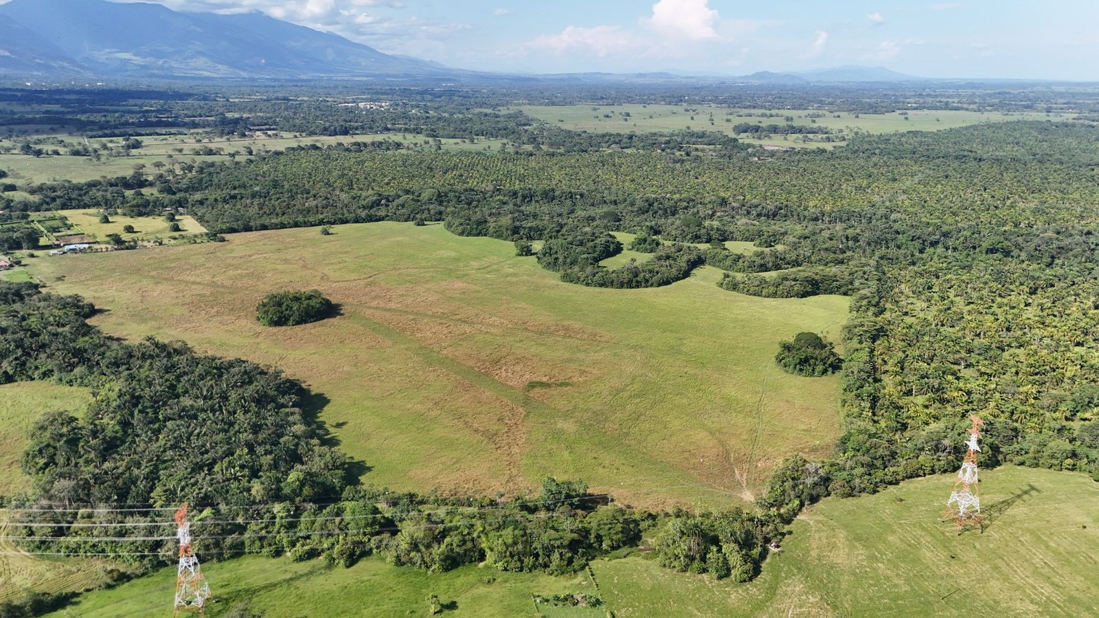 Foto de dron del terreno de Savanna